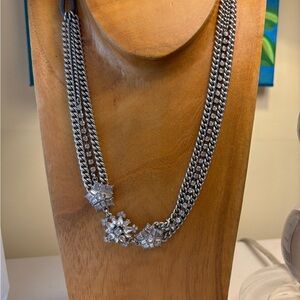 Silver Chain Headband or Necklace with Crystal Accents Chloe + Isabel